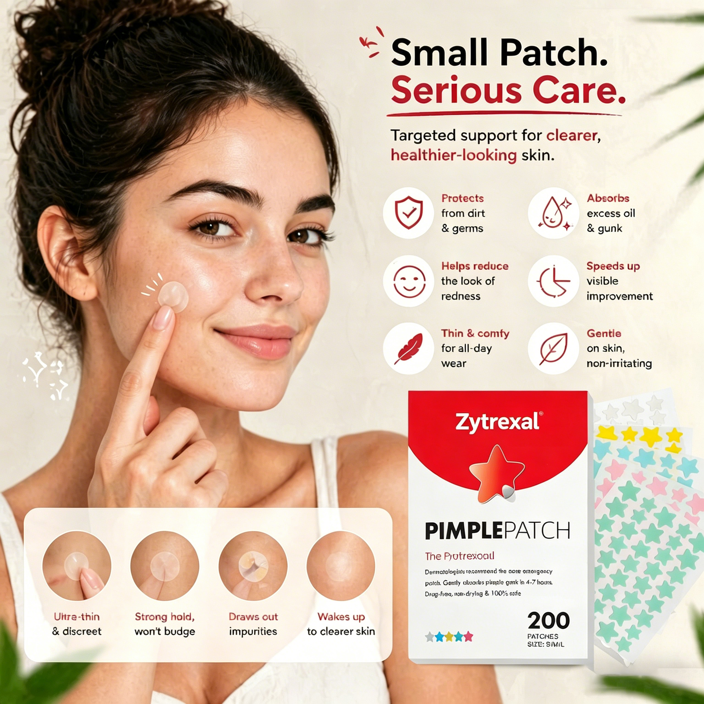 One Patch. One Breakout. Done. 😌✨ Stop stressing your skin. Let Zytrexal handle it for you. 🛡️💧