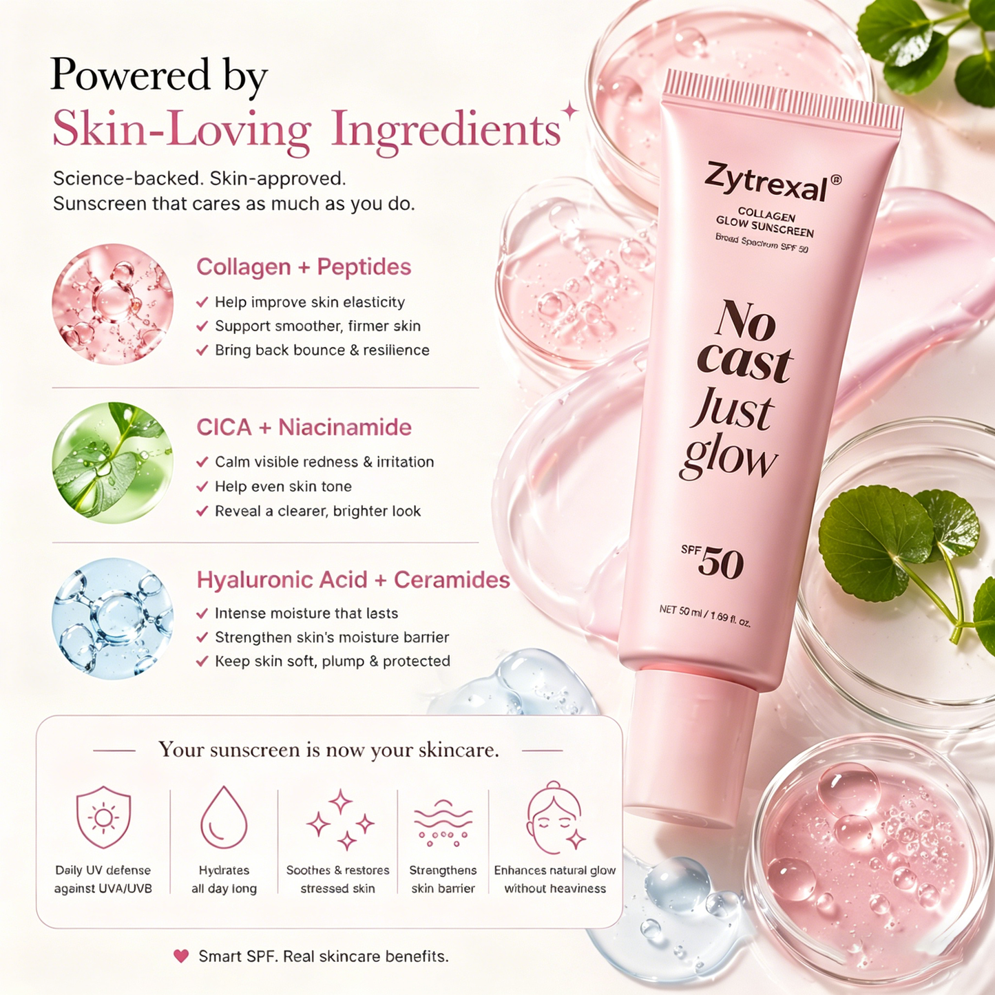The sunscreen you’ll actually fall in love with 😍☀️ Feels like nothing • Looks like glow • Works like skincare 💫