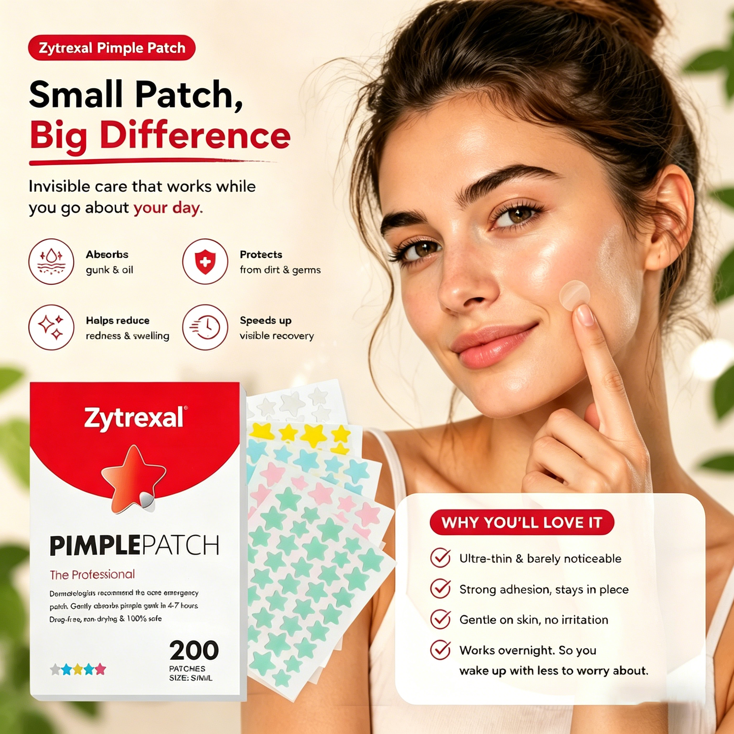 One Patch. One Breakout. Done. 😌✨ Stop stressing your skin. Let Zytrexal handle it for you. 🛡️💧