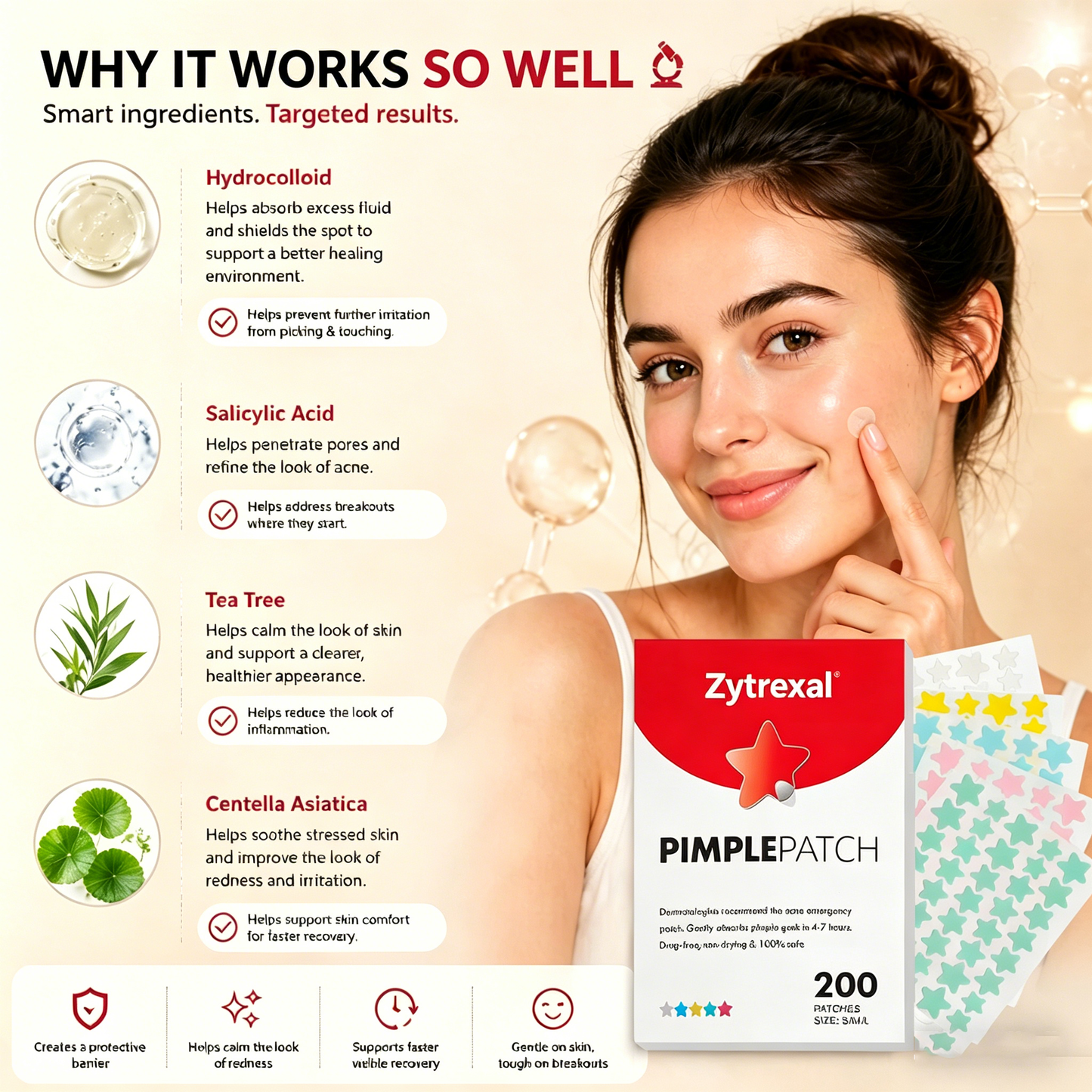 One Patch. One Breakout. Done. 😌✨ Stop stressing your skin. Let Zytrexal handle it for you. 🛡️💧
