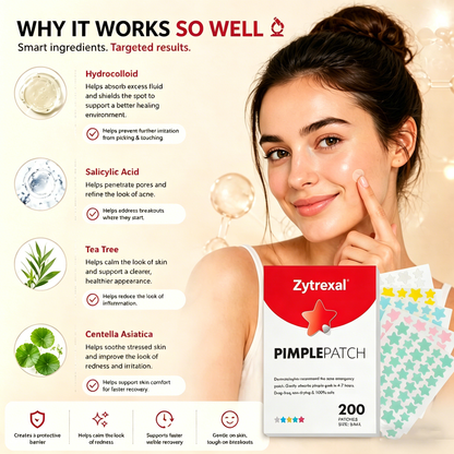 One Patch. One Breakout. Done. 😌✨ Stop stressing your skin. Let Zytrexal handle it for you. 🛡️💧