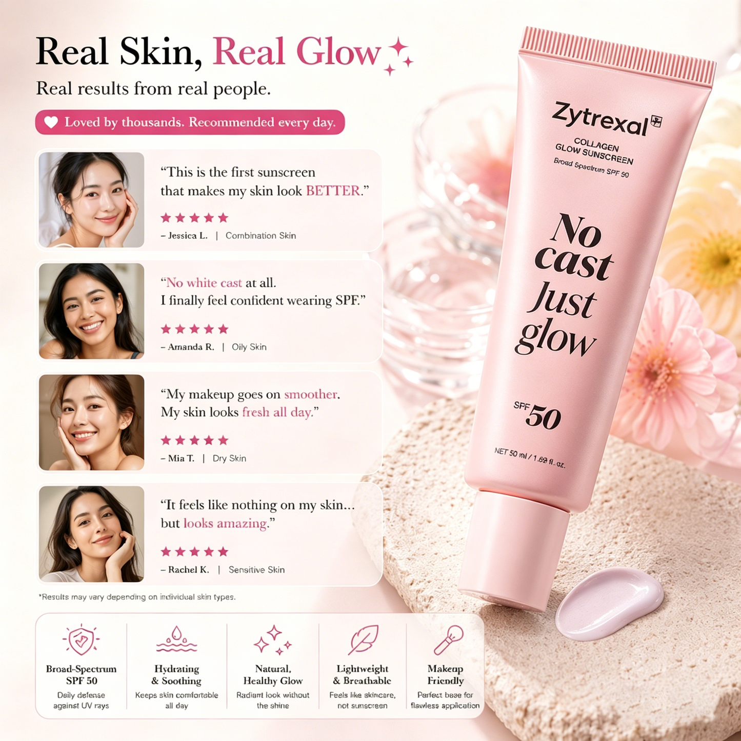 The sunscreen you’ll actually fall in love with 😍☀️ Feels like nothing • Looks like glow • Works like skincare 💫