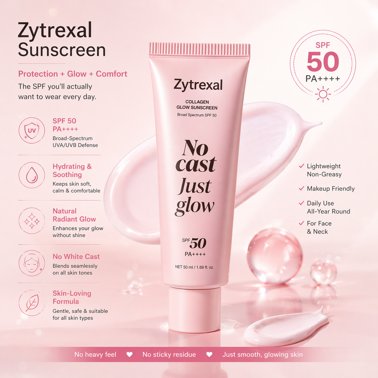 The sunscreen you’ll actually fall in love with 😍☀️ Feels like nothing • Looks like glow • Works like skincare 💫